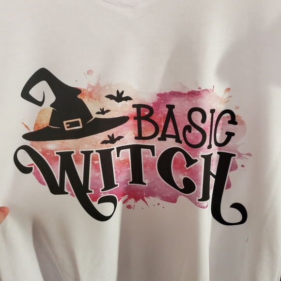 Hand Sublimated Tee- Basic Witch - Picture 2 of 2